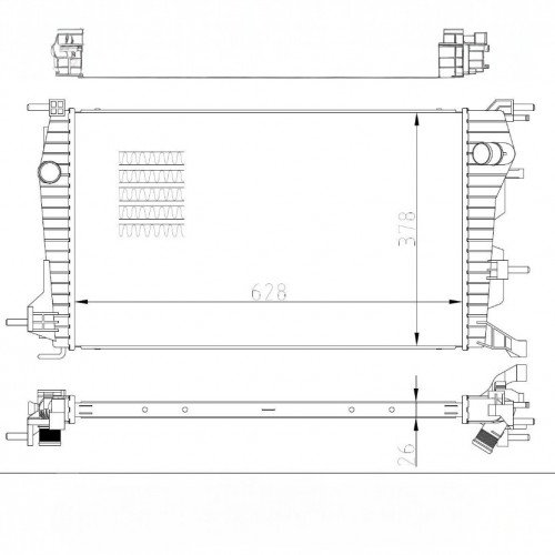 Радиатор охлаждения AS08158092