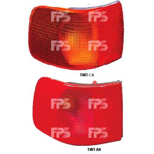 Фонарь задний AS07342740 на AUDI 100 1991-1994