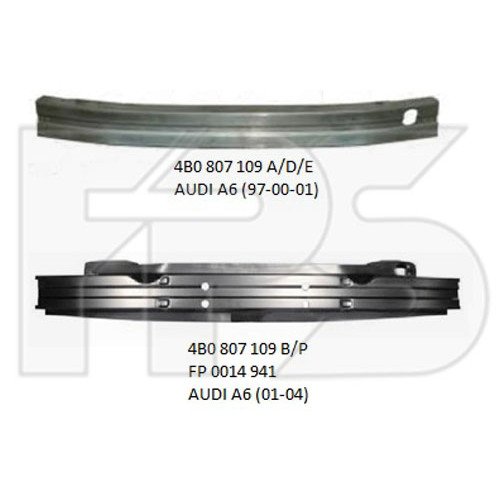 Шина бампера AS07342780 на AUDI A6 (C5) 2001-2005