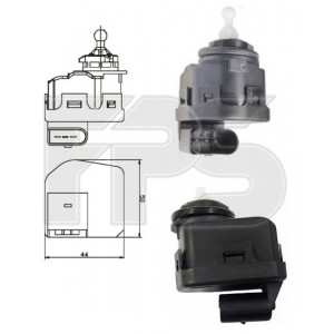 Двигун коректора фари AS07342811 на AUDI A8 (D3) 2002-2010