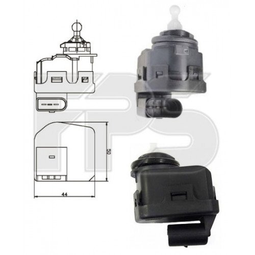 Двигатель корректора фары AS07342811 на AUDI A8 (D2) 1994-1998