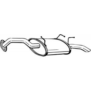 Глушитель AS07342619 на NISSAN PRIMERA (P12/W12) 2002-2008