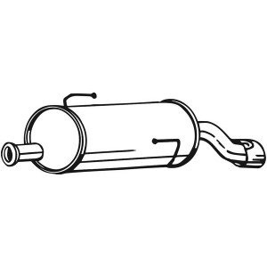 Глушитель AS07342630 на PEUGEOT 206 1998-2009