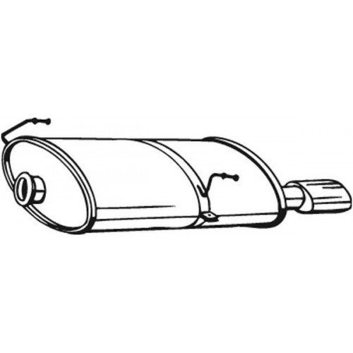 Глушитель AS08121752 на PEUGEOT 206 1998-2009