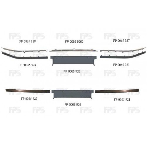 Накладка бампера AS07343039 на BMW 5 (E39) 1995-2003