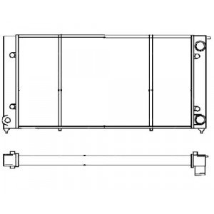 Радиатор охлаждения AS07329429 на VOLKSWAGEN GOLF II 1983-1991