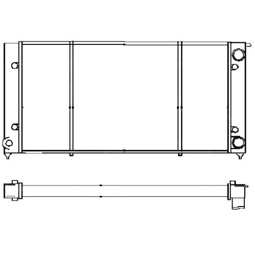 Радиатор охлаждения AS07329429 на VOLKSWAGEN GOLF II 1983-1991