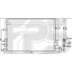 Кондесатор кондиционера AS08118826 на ALFA ROMEO 159 2007-2012