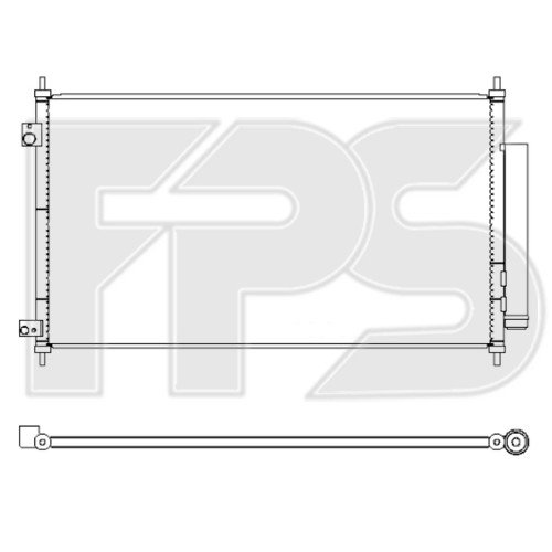 Кондесатор кондиціонера AS07343160 на ACURA RDX 2013-2018