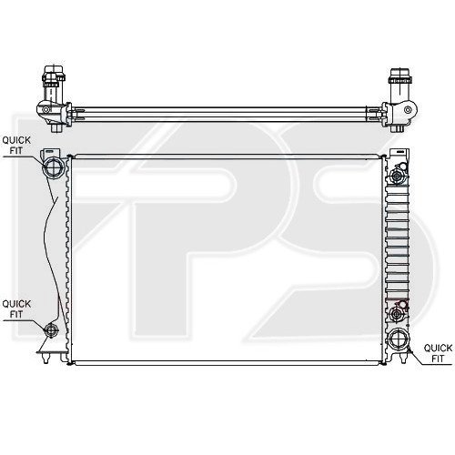Радіатор охолодження AS07343293 на AUDI A6 (C6) 2004-2011