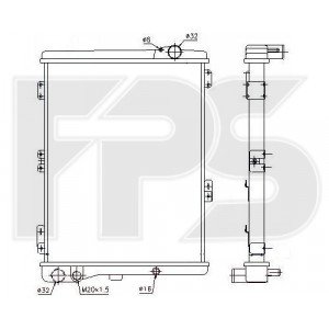 Радіатор охолодження AS08112438 на AUDI 80/90 1986-1991