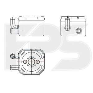 Радиатор маслянный AS07343329 на SKODA SUPERB (3U) 2002-2008