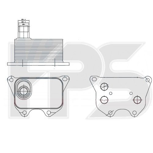 Радіатор масляний AS07343333 на VOLKSWAGEN JETTA III 2006-2010