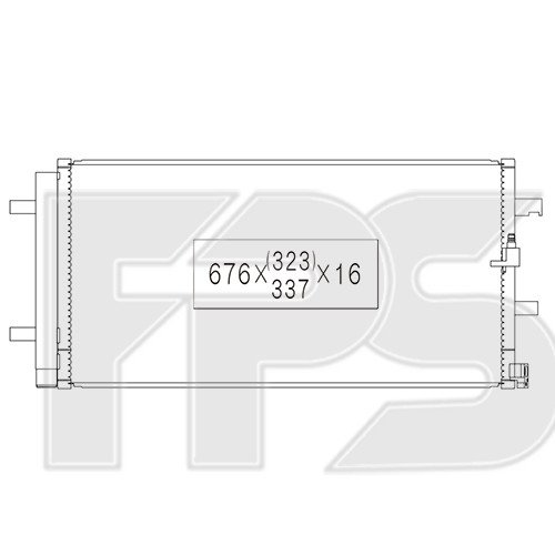Кондесатор кондиционера AS07343346 на AUDI A5 (B8) 2012-2016