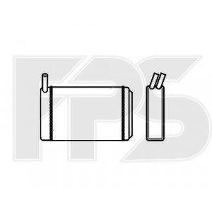 Радиатор печки AS07343356 на VOLKSWAGEN PASSAT (B2) 1981-1988