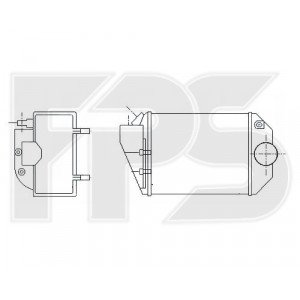 Радіатор наддуву AS07343363 на VOLKSWAGEN PASSAT (B5) 2000-2005