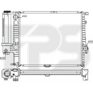 Радиатор охлаждения AS07343757 на BMW 5 (E34) 1988-1997