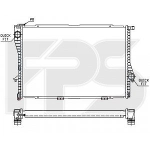 Радиатор охлаждения AS07343763 на BMW 7 (E38) 1994-2002