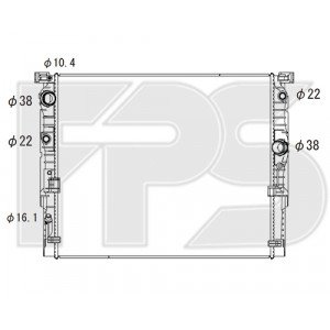 Радіатор охолодження AS07343768 на BMW 5 (G30/G31) 2017-2020