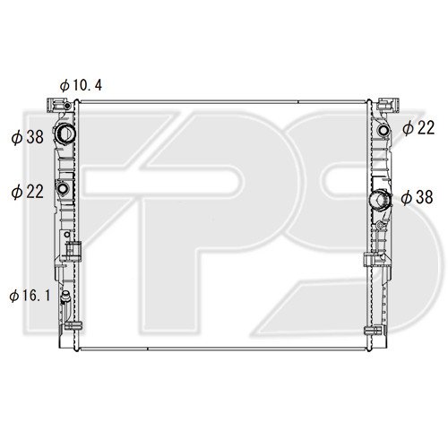 Радіатор охолодження AS07343768 на BMW 5 (G30/G31) 2017-2020