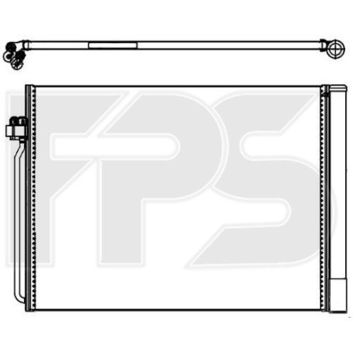 Кондесатор кондиціонера AS07343790 на BMW X5 (F15) 2014-2018