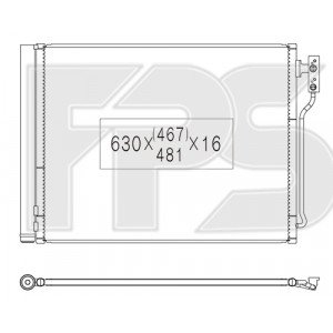 Кондесатор кондиционера AS07343799 на BMW 5 (F10/F11) 2013-2016