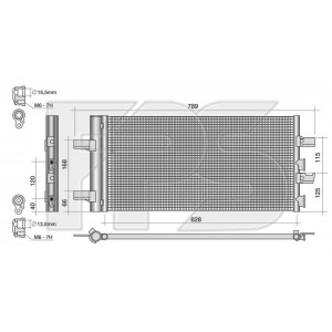 Кондесатор кондиціонера AS07343805 на MINI COUNTRYMAN (F60) 2021-