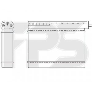 Радіатор печі AS07343808 на BMW 3 (E36) 1990-1999