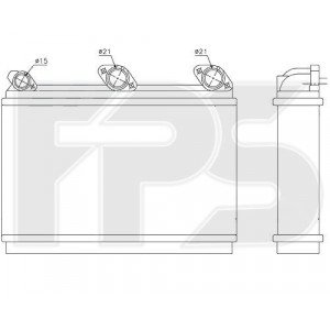 Радиатор печки AS07343810 на BMW 5 (E34) 1988-1997