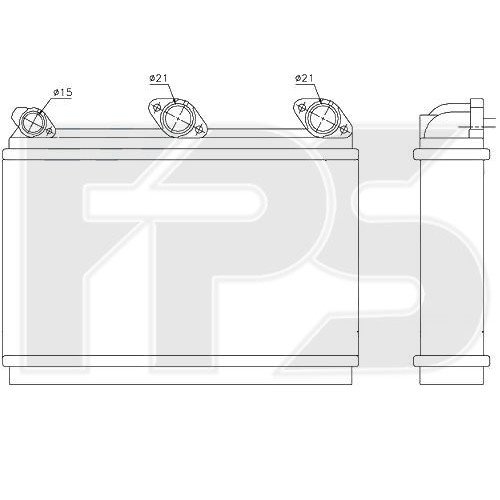 Радиатор печки AS07343810 на BMW 5 (E34) 1988-1997
