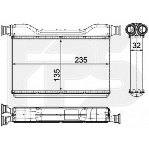 Радіатор печі AS07343817 на BMW 7 (F01) 2008-2015