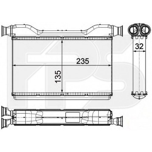 Радиатор печки AS07343817 на BMW 5 (F10/F11) 2010-2013