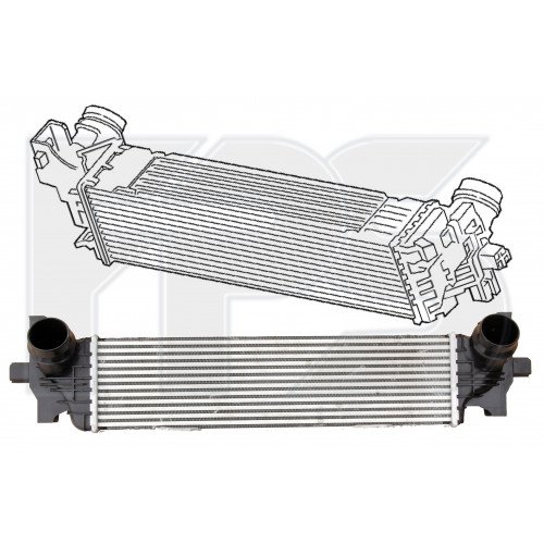 Радіатор наддуву AS08110808 на BMW 5 (G30/G31) 2017-2020