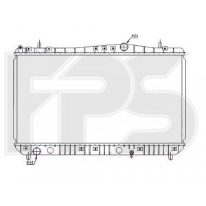 Радіатор охолодження AS07344368 на CHEVROLET TACUMA 2000-2008