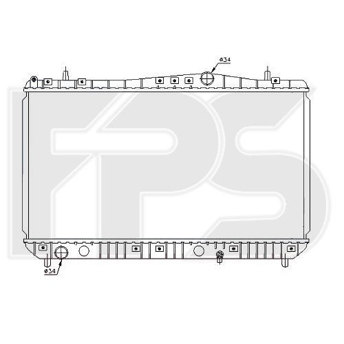 Радіатор охолодження AS07344368 на CHEVROLET TACUMA 2000-2008