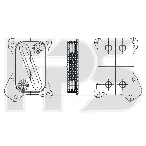 Радіатор масляний AS07344380 на FIAT FIORINO 2008-2017