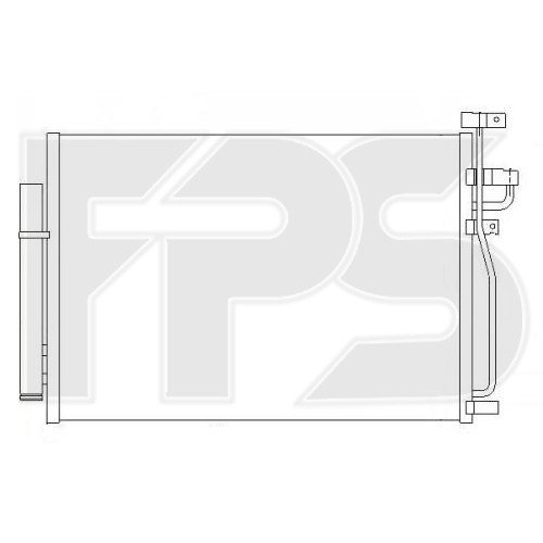 Кондесатор кондиціонера AS07344381 на OPEL ANTARA 2006-2017