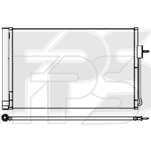 Кондесатор кондиционера AS07344386 на OPEL AMPERA 2012-2017