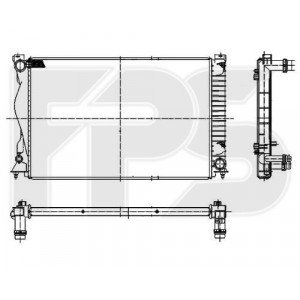 Радиатор охлаждения AS08122711 на AUDI A6 (C6) 2004-2011