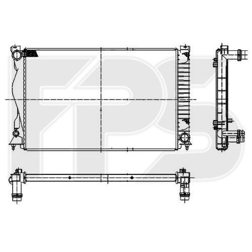 Радиатор охлаждения AS08122711 на AUDI A6 (C6) 2004-2011