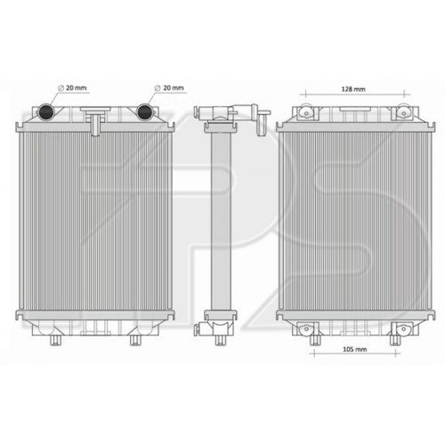 Радіатор охолодження AS08122719 на AUDI A7 (4G7) 2010-2018
