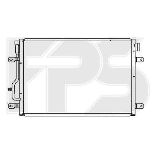 Кондесатор кондиционера AS08105552 на AUDI A4 (B6) 2001-2004