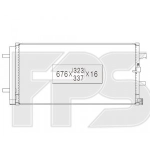 Конденсатор кондиционера AS08141361 на PORSCHE MACAN 2014-