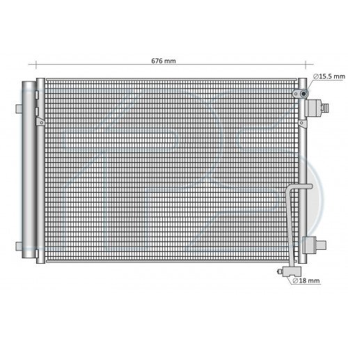 Кондесатор кондиціонера AS08122731 на AUDI A8 (D4) 2010-2017