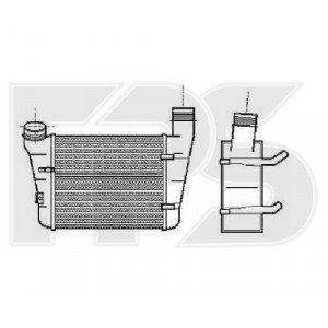 Радиатор наддува AS08141330 на AUDI A4 (B6) 2001-2004