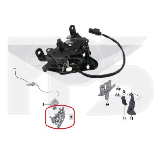 Фиксатор замка AS08141967 на BMW 5 (F10/F11) 2010-2013