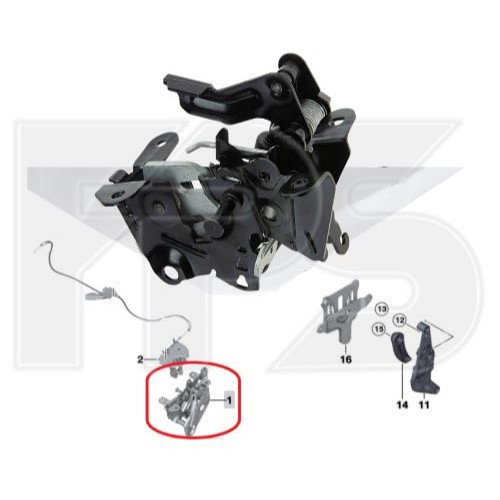 Фиксатор замка AS08141968 на BMW 5 (F10/F11) 2010-2013
