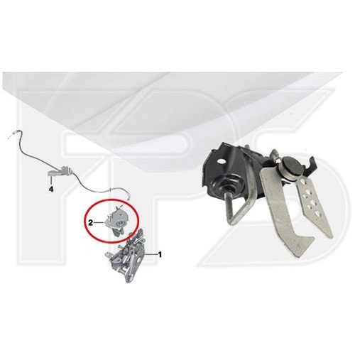 Гак замка каоту AS08141963 на BMW 7 (F01) 2008-2015