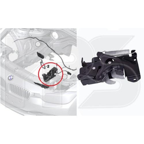 Фиксатор замка AS08141745 на BMW 2 (F45) 2014-