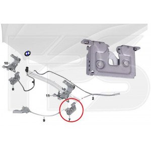 Фіксатор замка AS08142210 на MINI COOPER COOPER (F55/F56/F57) 2021-